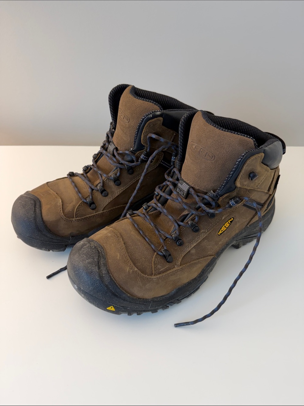 Keen Brown and Black Men's Rugged Work Boots